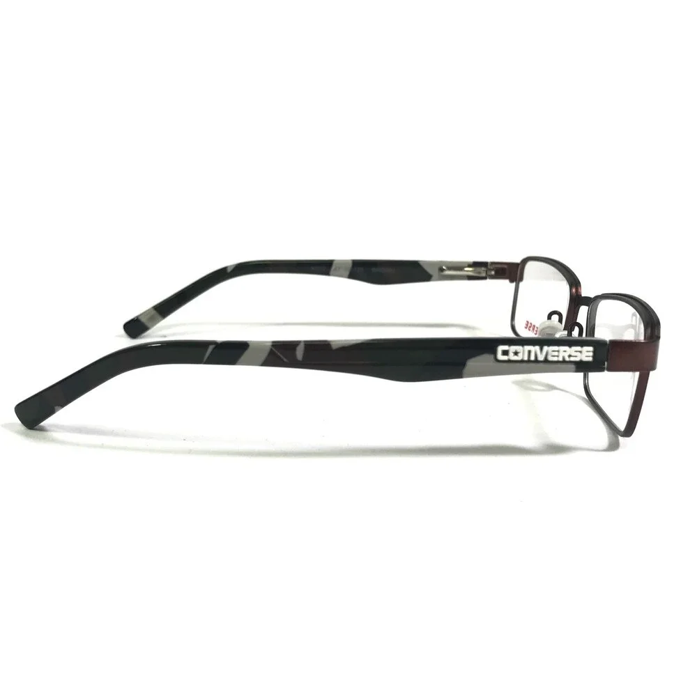 Converse Kids Eyeglasses Frames K012 BROWN Rectangular Full Rim 47-16-125